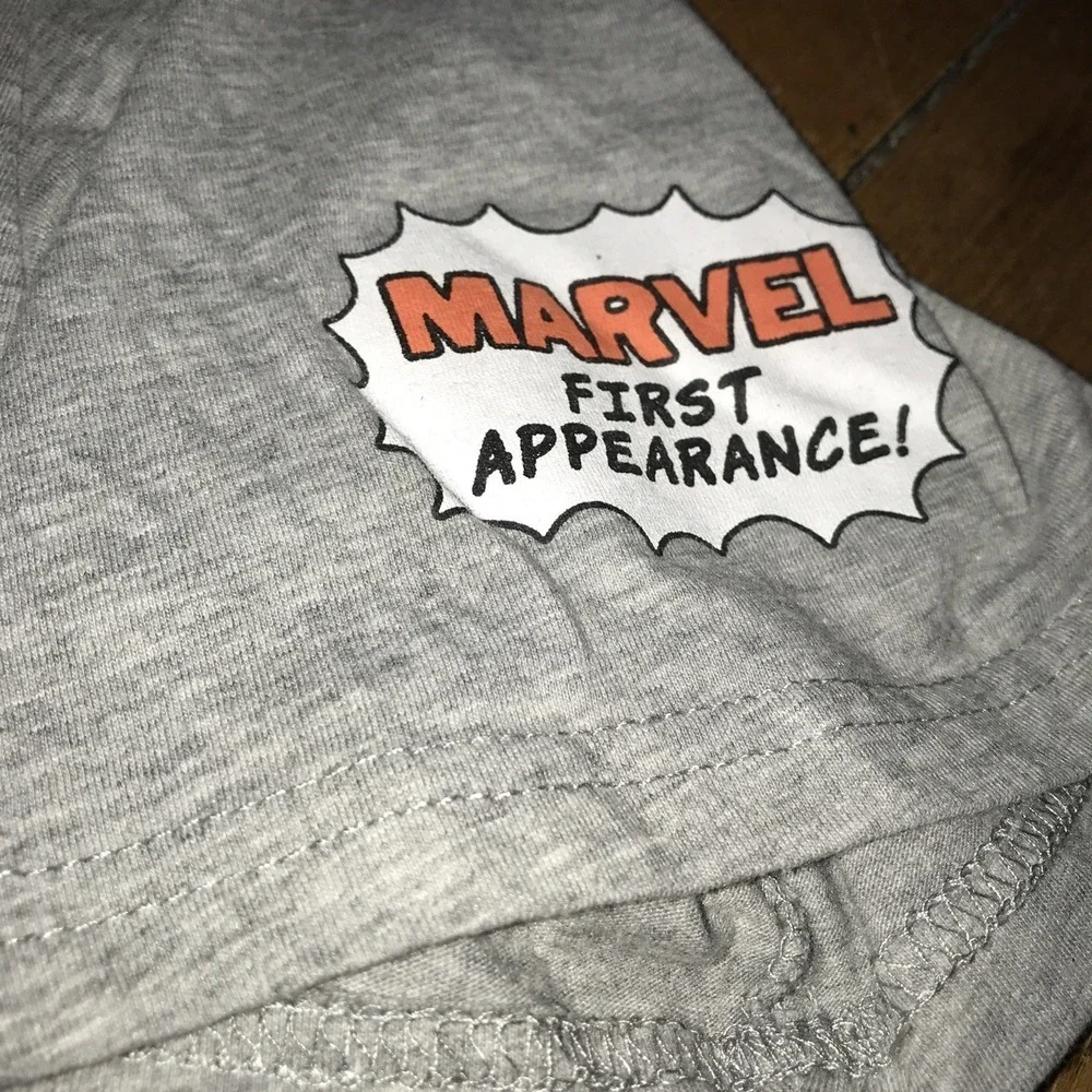 Marvel‎ Comics Ant-Man XL Gray Graphic T-Shirt Embroidery